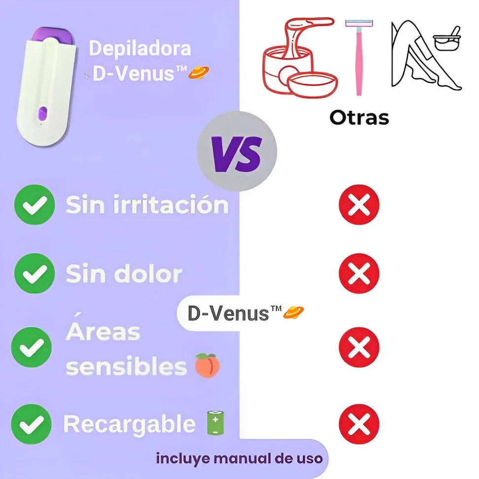 Depiladora Venus™ - Elimina el vello de raiz & cuida tu piel